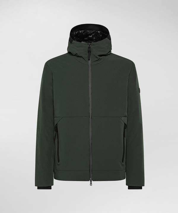 Peuterey Bomber Liscio In Primaloft Con Dettagli Neri