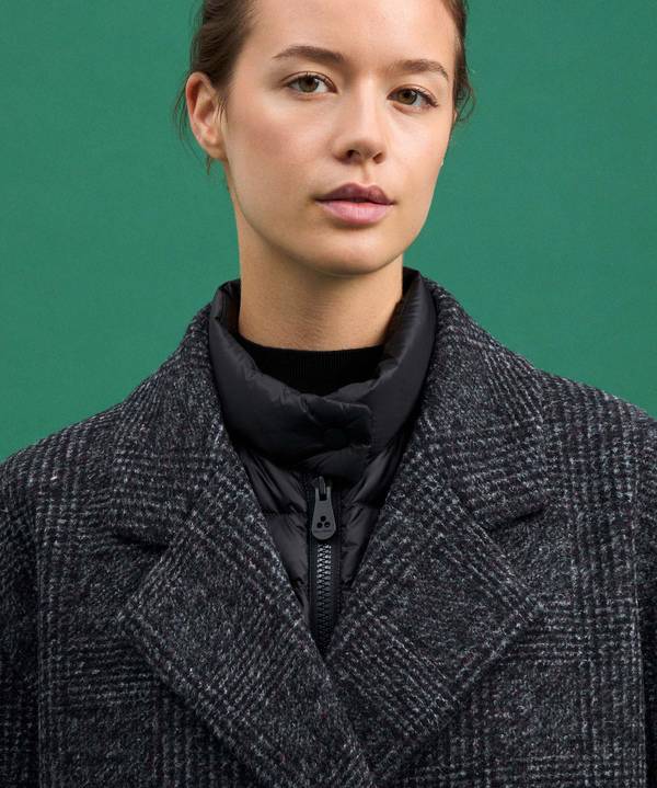 Peuterey Cappotto Doppio Petto Con Pettorina Staccabile