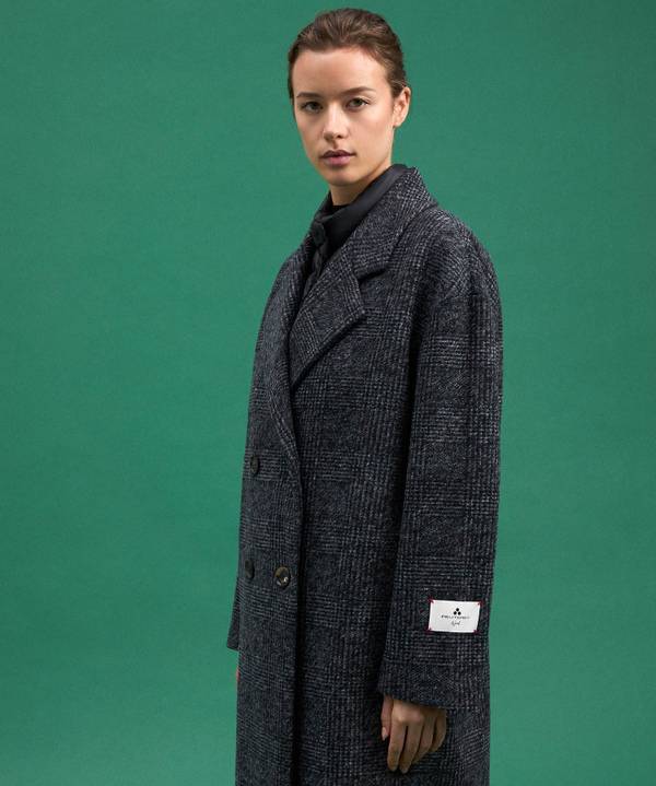 Peuterey Cappotto Doppio Petto Con Pettorina Staccabile