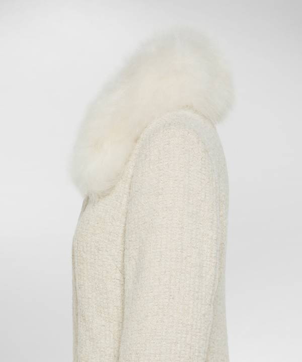 Peuterey Cappotto Lungo Con Collo In Capra Cashmere