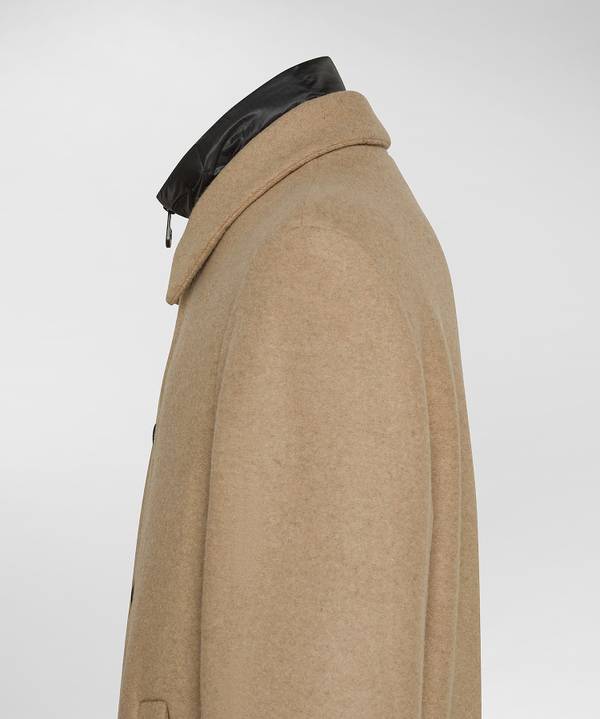 Peuterey Cappotto Lungo In Lana Con Pettorina Staccabile