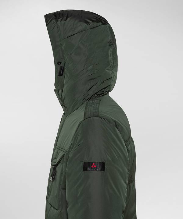 Peuterey Field Jacket In Taffeta’ Con Cappuccio In Pelliccia