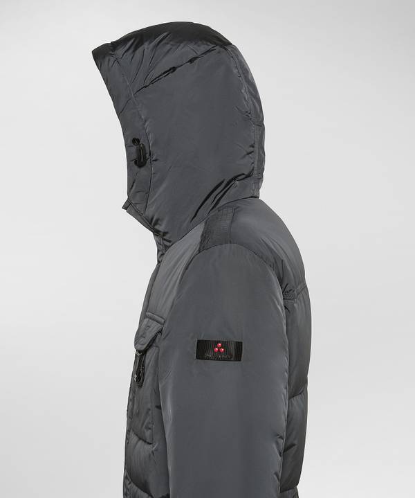 Peuterey Field Jacket In Taffeta’ Con Cappuccio In Pelliccia