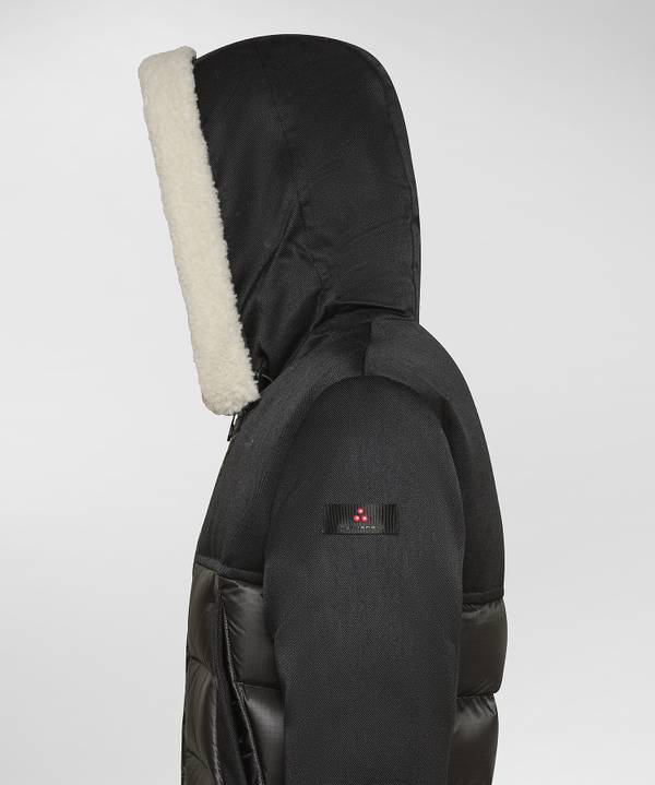 Peuterey Giacca Doppio Materiale Con Rivestimento Effetto Orsetto