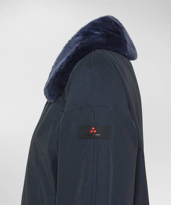 Peuterey Giacca Reversibile Con Colletto Fur Staccabile