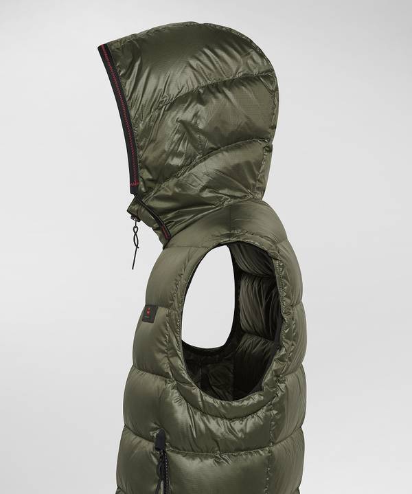 Peuterey Gilet In Nylon Ripstop Resistente Allo Strappo