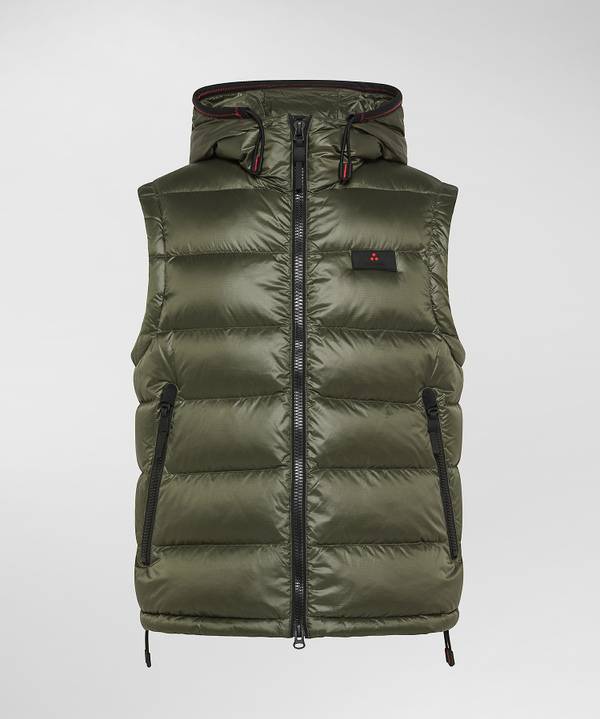 Peuterey Gilet In Nylon Ripstop Resistente Allo Strappo