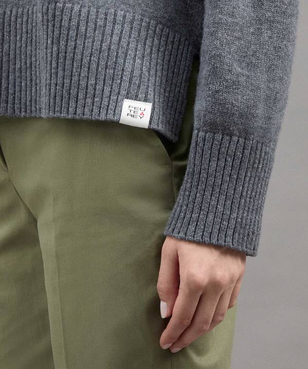 Peuterey Maglia In Misto Cachemire Con Dettagli A Contrasto