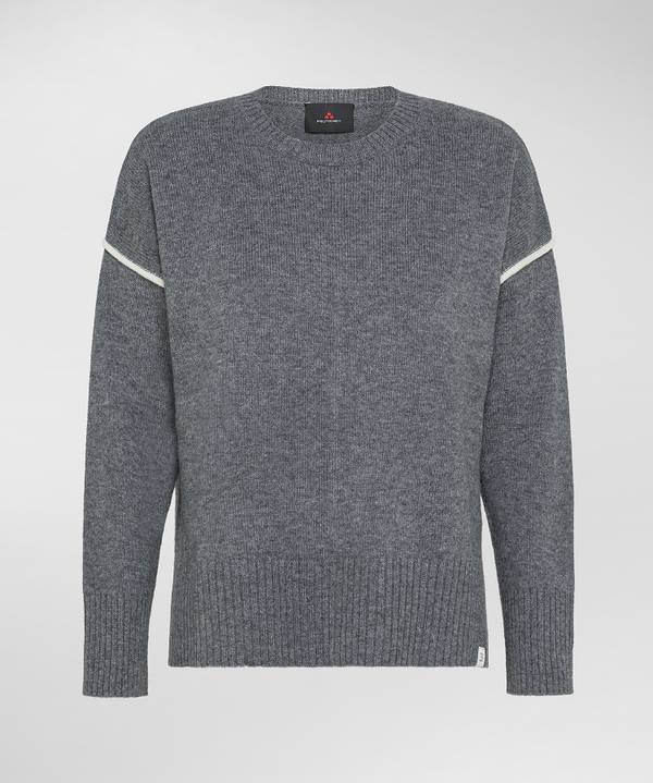 Peuterey Maglia In Misto Cachemire Con Dettagli A Contrasto