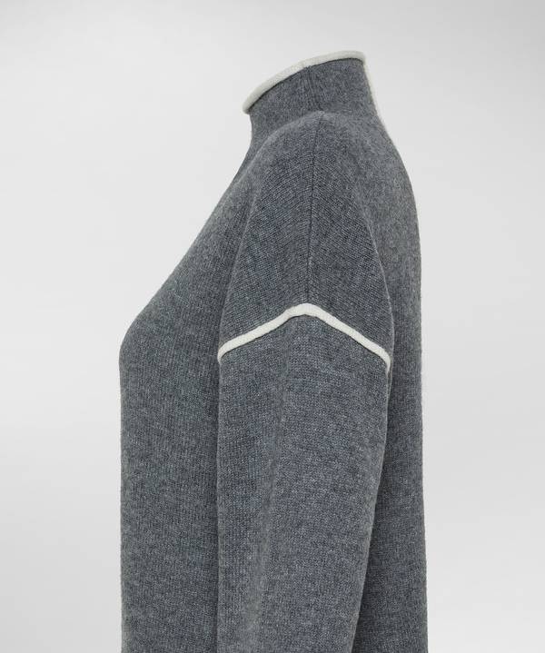 Peuterey Maglione Misto Cachemire Con Dettagli Bianchi