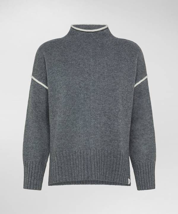 Peuterey Maglione Misto Cachemire Con Dettagli Bianchi