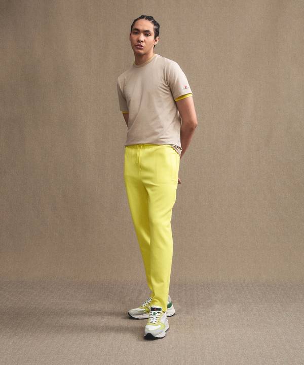 Peuterey Pantaloni joggers in cotone stretch con nastrature