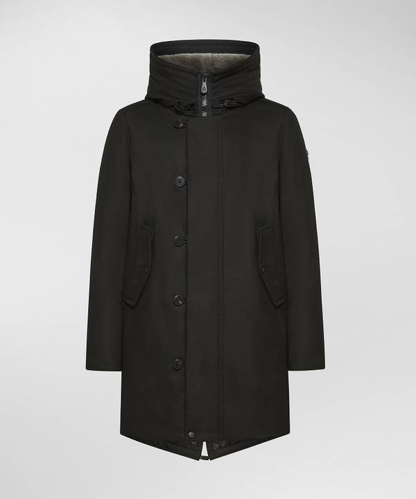 Peuterey Parka Resistente In Tessuto Made In Italy Con Pelliccia