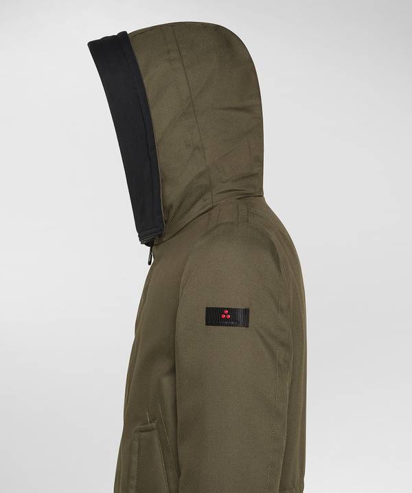 Peuterey Parka Resistente In Tessuto Made In Italy Con Pelliccia