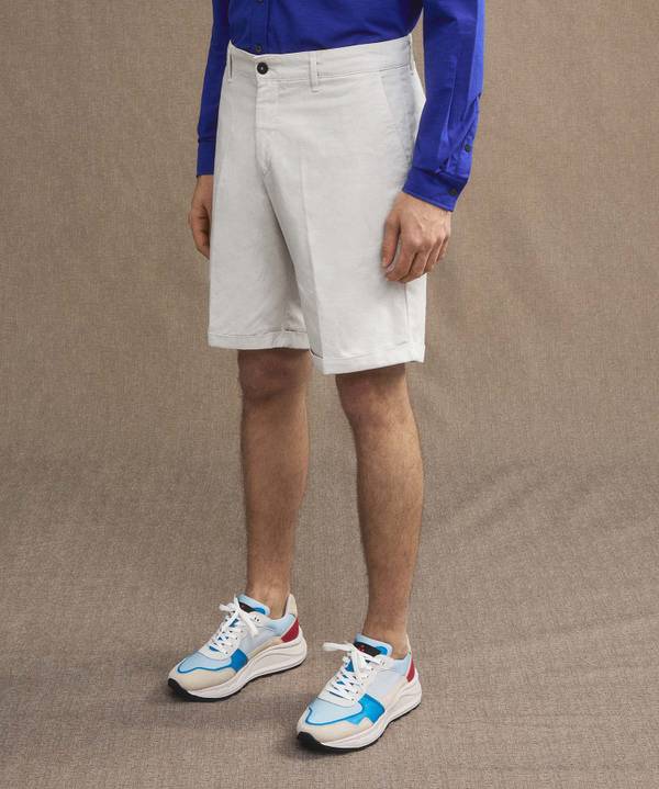 Peuterey Bermuda In Cotone E Lino