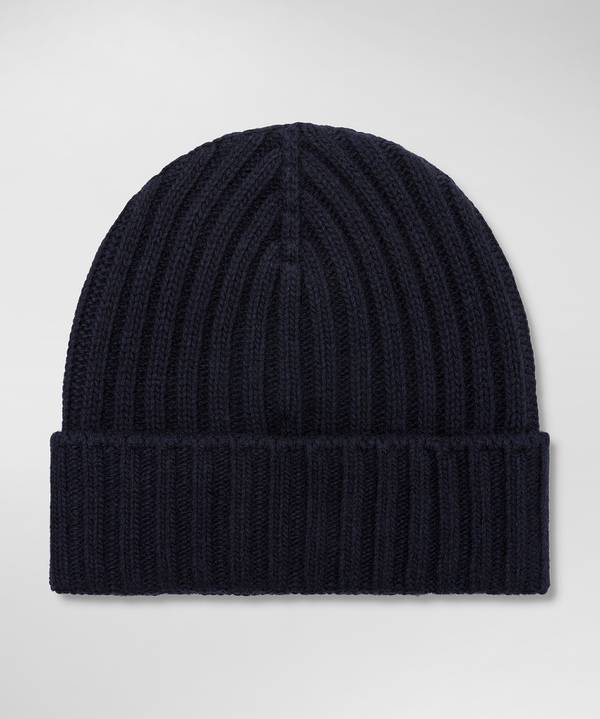 Peuterey Berretto A Coste In Misto Cachemire