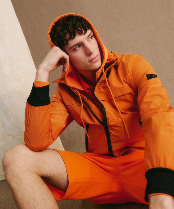 Peuterey Bomber in nylon con cappuccio estraibile