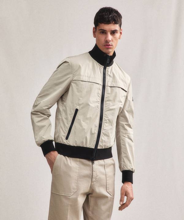 Peuterey Bomber In Nylon E Microfibra