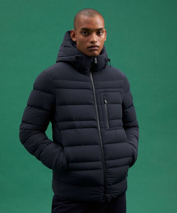 Peuterey Bomber In Piuma Con Trapunta Grafica