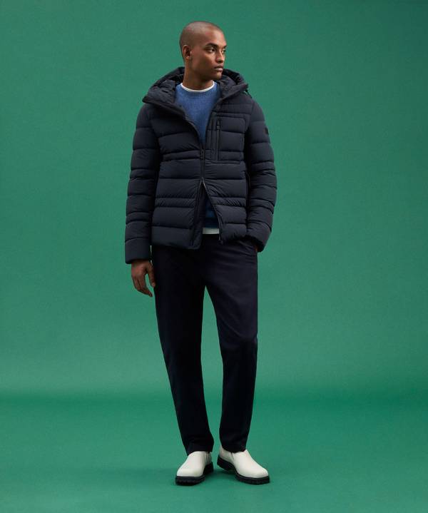 Peuterey Bomber In Piuma Con Trapunta Grafica