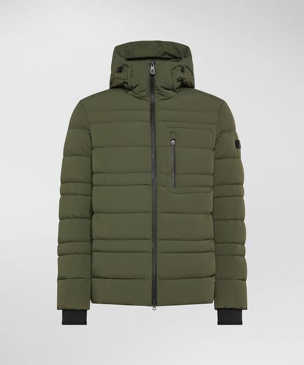 Peuterey Bomber In Piuma Con Trapunta Grafica