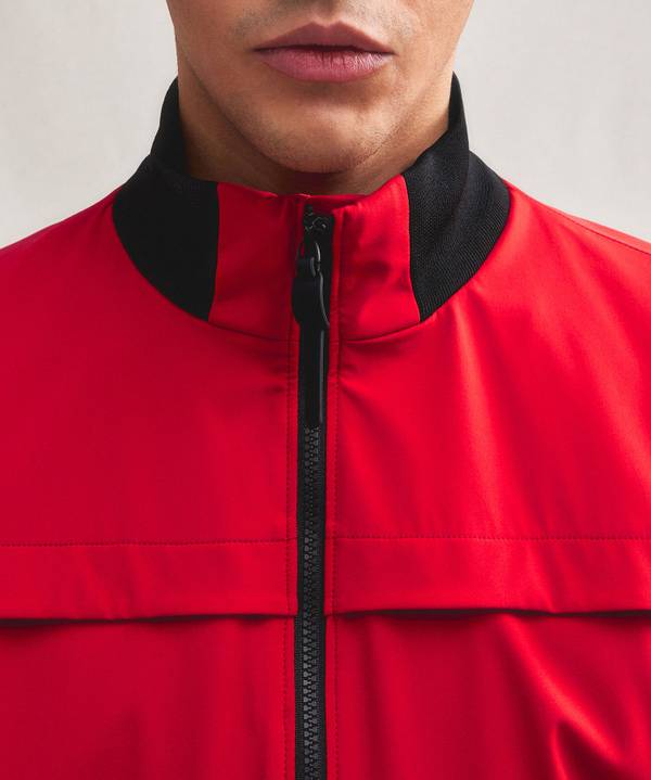 Peuterey Bomber Liscio Con Dettagli Neri