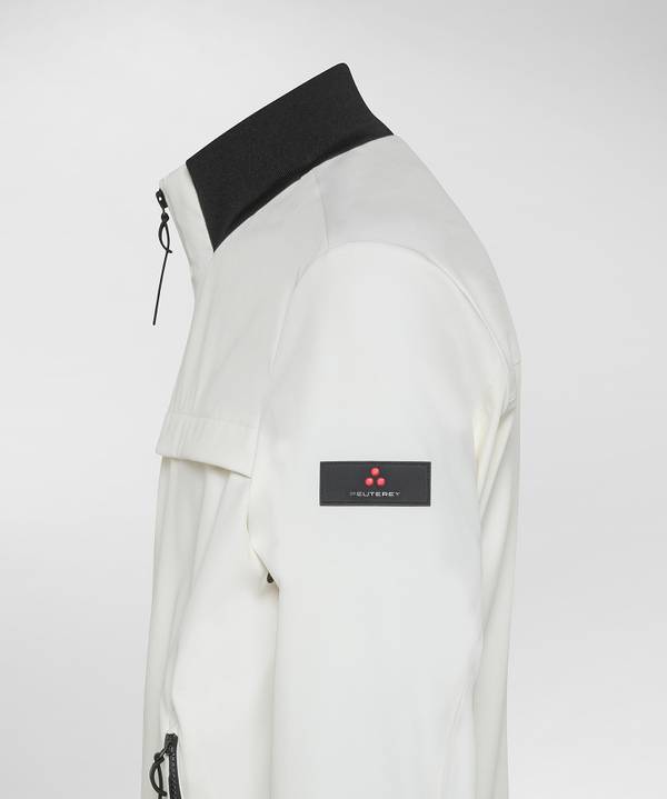 Peuterey Bomber Liscio Con Dettagli Neri