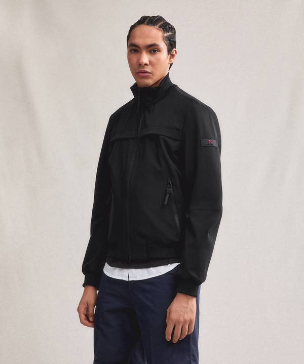 Peuterey Bomber Liscio Con Dettagli Neri