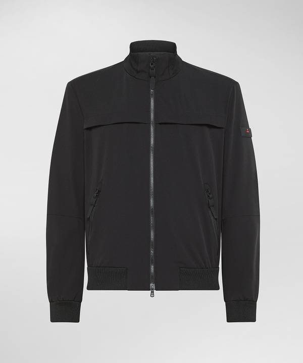 Peuterey Bomber Liscio Con Dettagli Neri