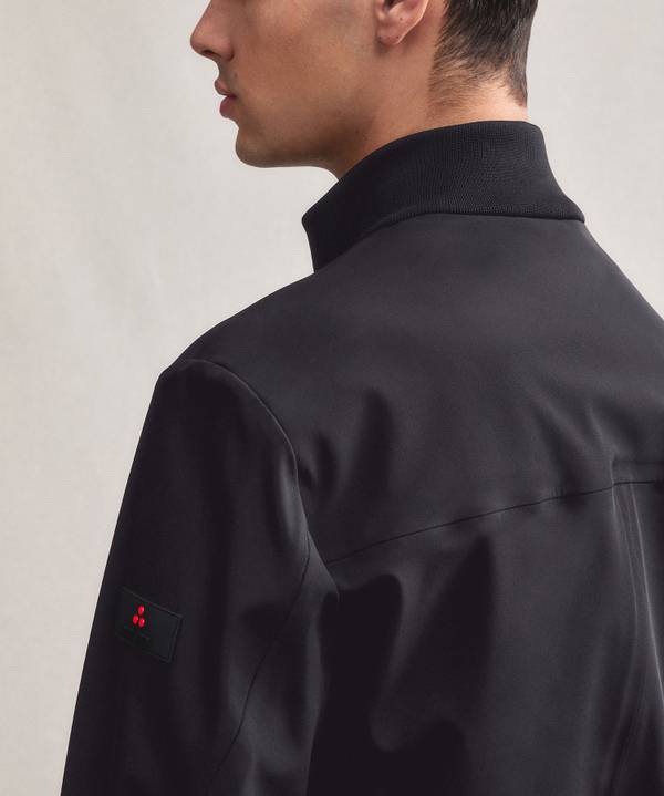 Peuterey Bomber Liscio Con Dettagli Neri