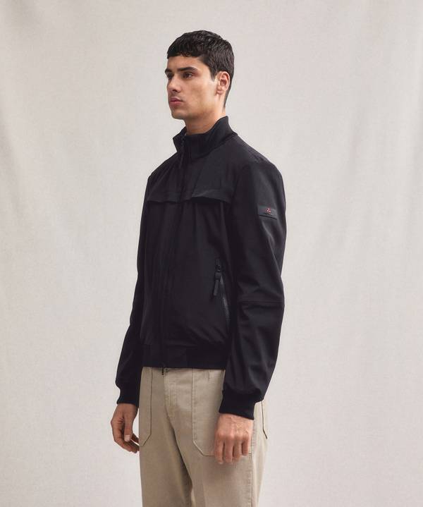 Peuterey Bomber Liscio Con Dettagli Neri