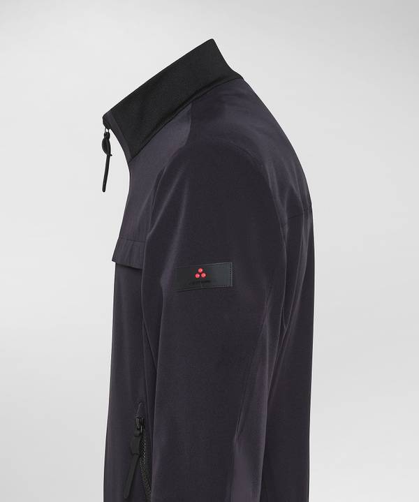 Peuterey Bomber Liscio Con Dettagli Neri