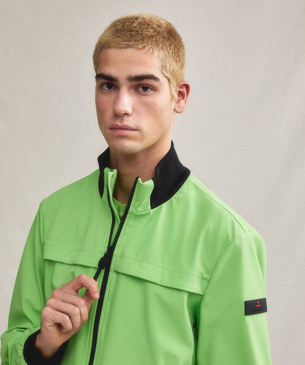 Peuterey Bomber Liscio Con Dettagli Neri