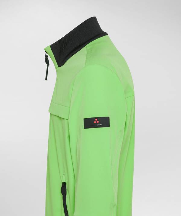 Peuterey Bomber Liscio Con Dettagli Neri