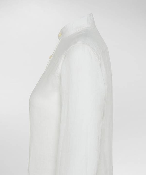 Peuterey Camicia Di Lino Collo Alla Coreana