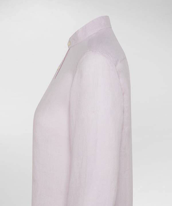 Peuterey Camicia Di Lino Collo Alla Coreana