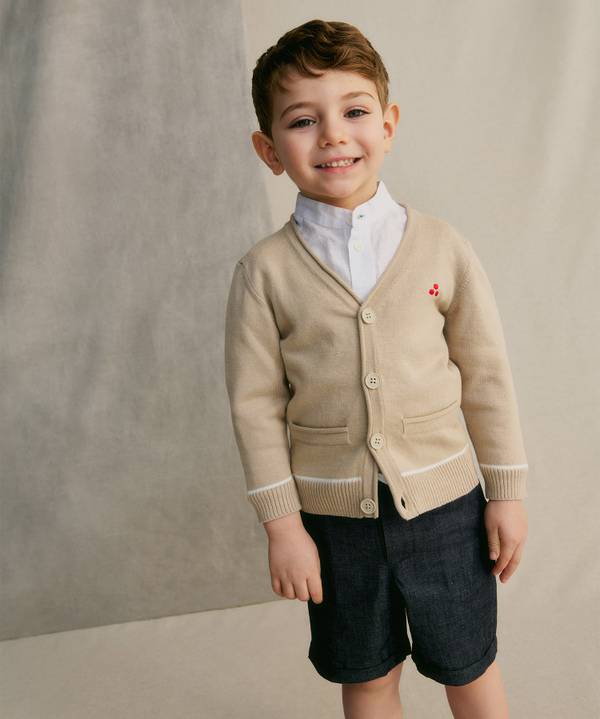 Peuterey Cardigan In Tricot Di Cotone