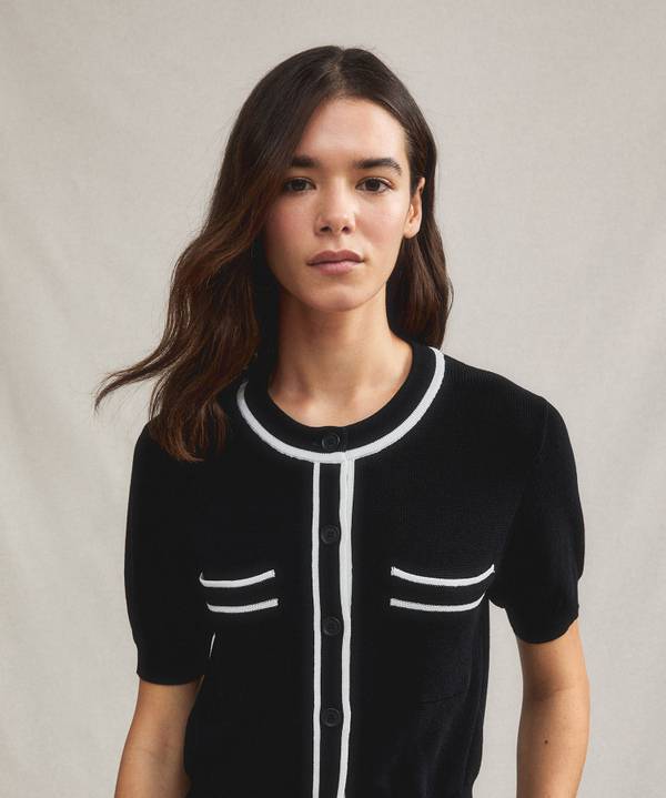 Peuterey Cardigan Manica Corta Con Tasche Al Petto