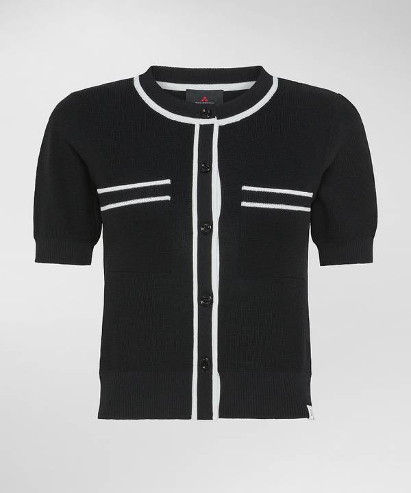 Peuterey Cardigan Manica Corta Con Tasche Al Petto