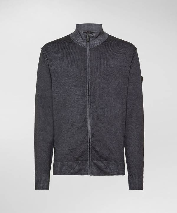 Peuterey Cardigan Tricot In Pura Lana