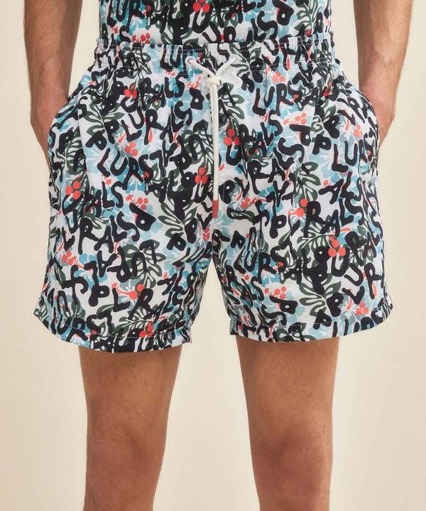 Peuterey Costume Boxer A Motivi Floreali