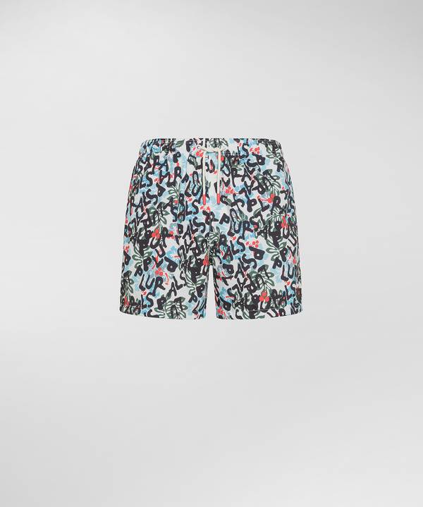 Peuterey Costume Boxer A Motivi Floreali