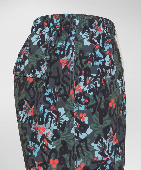 Peuterey Costume Boxer A Motivi Floreali