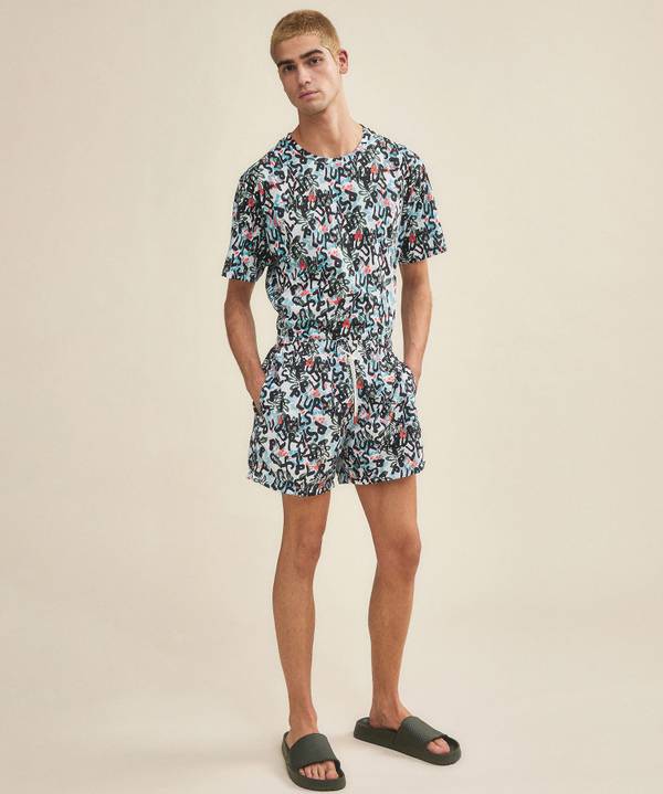 Peuterey Costume boxer a motivi floreali