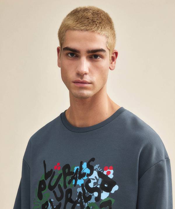 Peuterey Felpa Plurals Con Stampa Tropicale