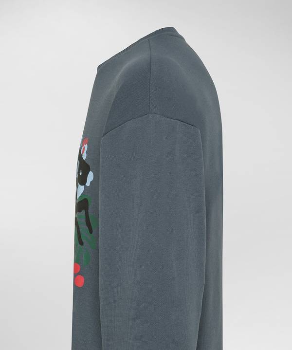 Peuterey Felpa Plurals Con Stampa Tropicale