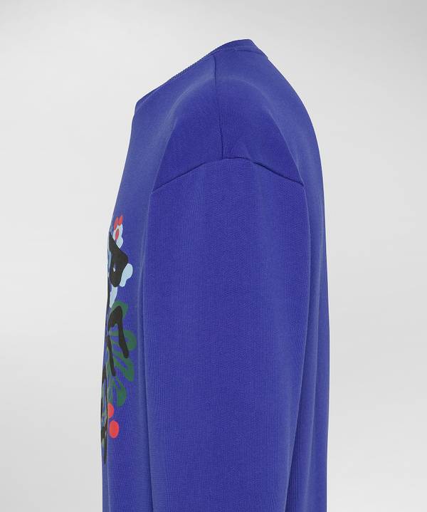 Peuterey Felpa Plurals Con Stampa Tropicale