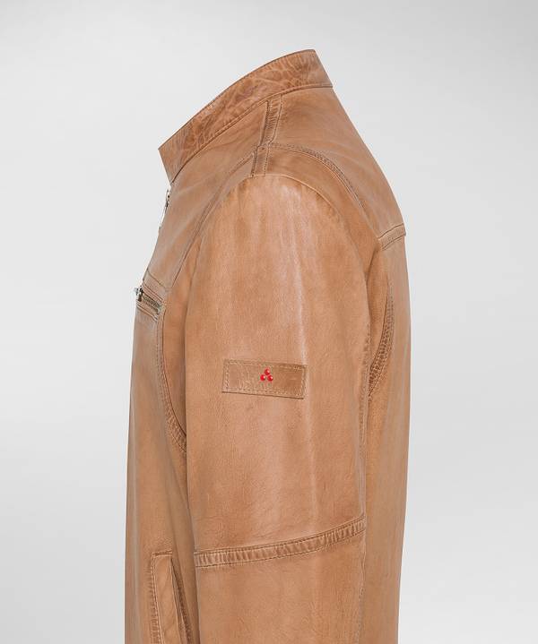 Peuterey Giacca Biker In Morbida Pelle