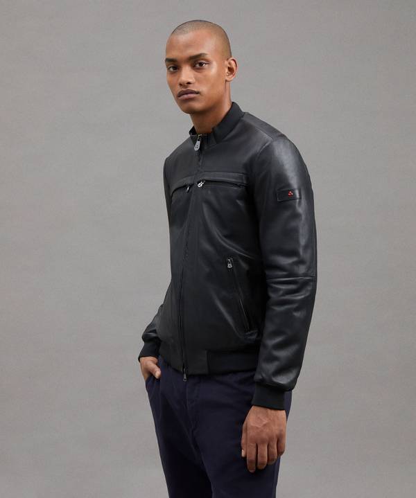 Peuterey Giacca Biker In Pelle