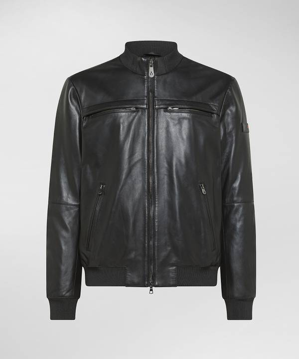 Peuterey Giacca Biker In Pelle
